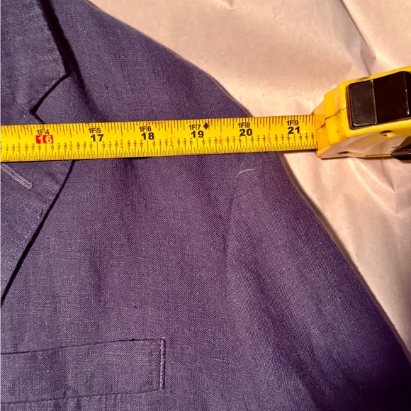 Polo Ralph Lauren Men’s Navy Linen Sportcoat - 46L - Like New - worn once - Picture 13 of 16